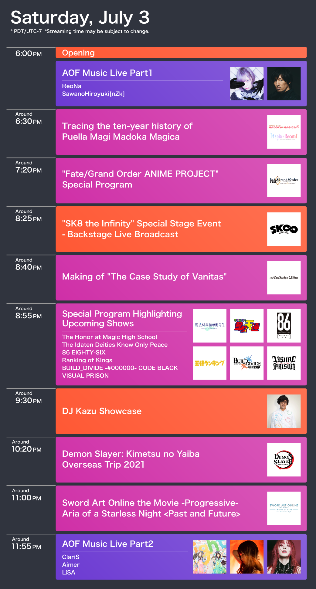 Timetable